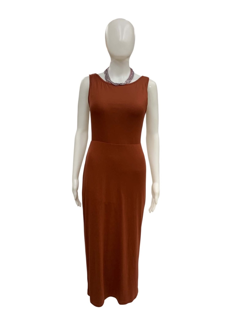 OGL Rust Sleeveless Maxi Dress Size S
